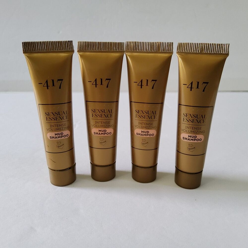 Lot Of 4 -417 Sensual Essence Mud Shampoo Intense Volumizing. 51oz/15ml, Sealed